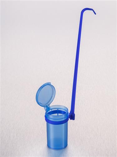 TAFL1-01 | Corning® Gosselin™ Dipper, 90 mL,,Removable Handle, Blue PP,Blue Hinged Cap, Sterile, 1/Bag, 150/CS