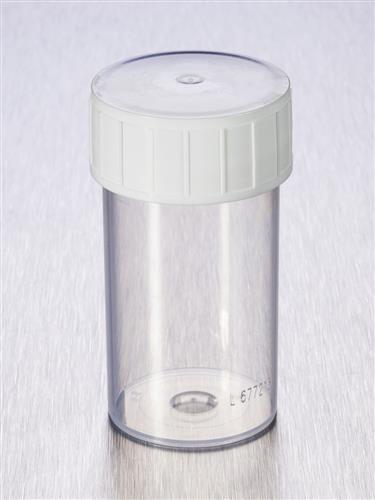 TP35C-013 | Corning® Gosselin™ Straight Container, 60 mL, PP, White Screw Cap, Assembled, 70/Bag, 700/Case