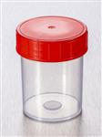 TP52C-002 | Corning® Gosselin™ Straight Container, 125 mL, PP, Red Screw Cap, Assembled, Sterile, 380/Case