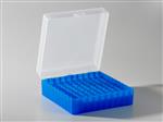 TR8300-B | Axygen® Microcentrifuge Tube Storage Box, 100 x 1.5 to 2.0 mL, Blue