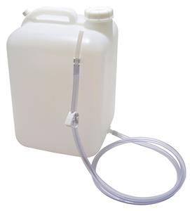 105665 | Carboy Square w Tubing Clamp HDPE 5gal