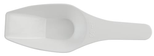 208065-0050 | Scoop Measuring Flat Bottom PP 50mL