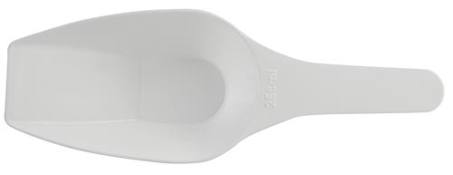 208065-0250 | Scoop Measuring Flat Bottom PP 250mL