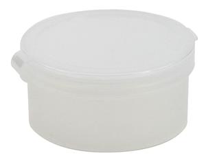 226254-1000 | Container w Hinged Lid Flat PE 1oz