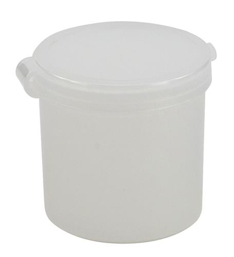 226254-1500 | Container w Hinged Lid PE 1oz