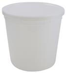 453635 | Container w Lid Natural HDPE 165oz