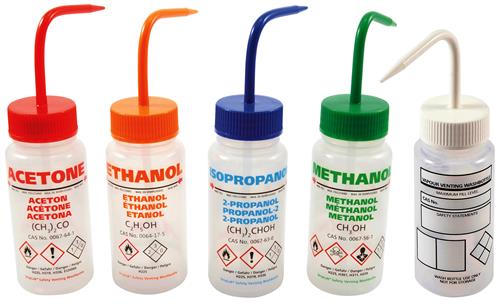 506485-0005 | Washbottle GHS WM Set of 5 LDPE 250mL