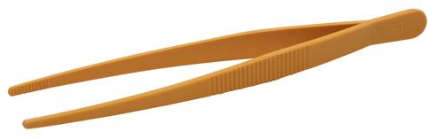516555-0004 | Tweezers Yellow Rounded PMP 250mm