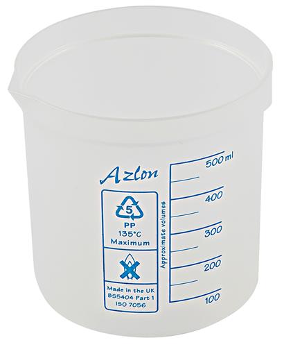 522085-0500 | Beaker Square Grad PP 500mL