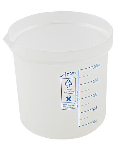 522085-2000 | Beaker Square Grad PP 2000mL