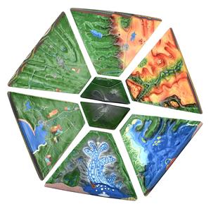 BD0070 | Landform Model Set, 37 Inch, Set of 8 - Cross-Sectional, 3 Dimensional - Investigate Geographical and Geological Features - Hand Painted, Full Color - Includes Detailed Lesson Plan -  Eisco Labs