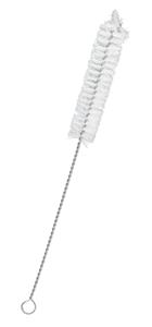 CH0204G | Bristle Cleaning Brush with Fan-Shaped End, 9" - Twisted Stainless Steel Wire Handle - Ideal for 0.6" - 0.8" Diameter Tubes, Bottles, Flasks, Cylinders, Jars, Vases, Cups - Eisco Labs