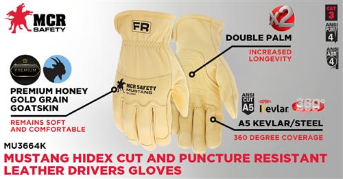 Mustang HiDex Kevlar Lined Driver L