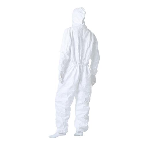 Coverall Zipper Front Hood Elastic Wrist And Ankle