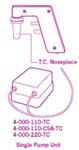4-000-220-TC | Pipet Aid Plain w TC Nosepiece 220 Volt