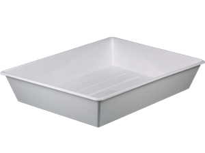4201-5070 | Laboratory tray, PP white, in. LxW 500x700 mm, 60l