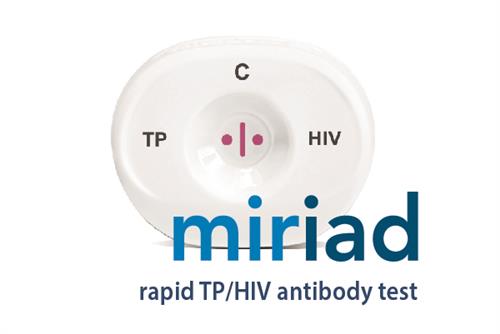 815311005992 | Miriad Rapid TP HIV Antibody Test Point of Use les