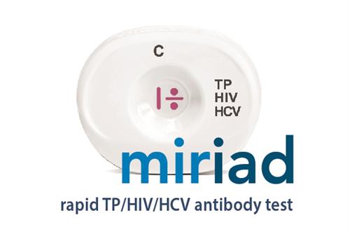 815311006043 | Miriad Rapid TP HIV HCV Antibody Test Point of Use