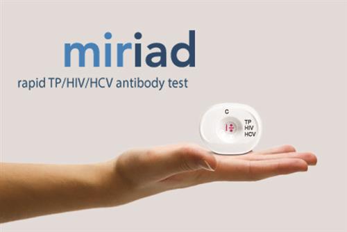 815311006043 | Miriad Rapid TP HIV HCV Antibody Test Point of Use