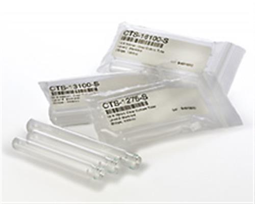 CTS-16125-2 | 16x125 clear glass culture tubes silanized caps ar