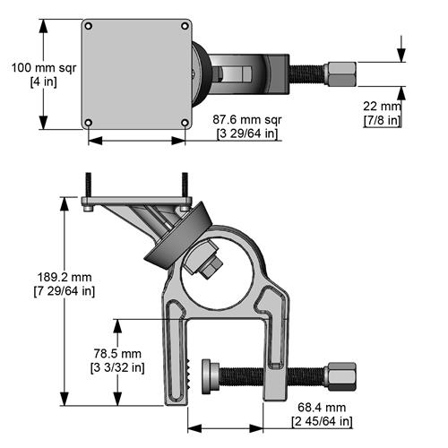 A128SET | C Clamp Set multi position includes hardware SS