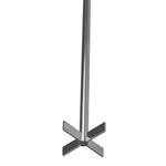 A130 | Impeller Crossed Blade 50 mm dia welded to 400 x 8