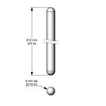 A742 | shaft 610 x 8 mm 316 SS passivated