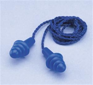 EP-411 | Reusable Corded (woven nylon cord) Ear Plug 100pr/