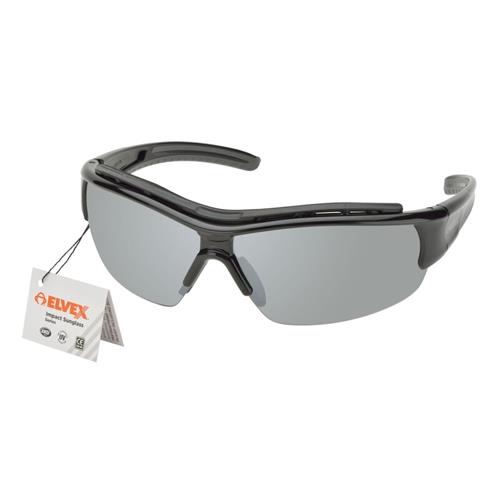 WELRSG300 | Glossy Black Frame w Dark Grey Temple Tips Silver