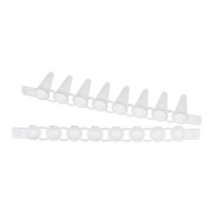 0030124812 | Eppendorf PCR Tube Strips, 0.1 mL, PCR clean, with Cap Strips, domed (10 × 12 strips)