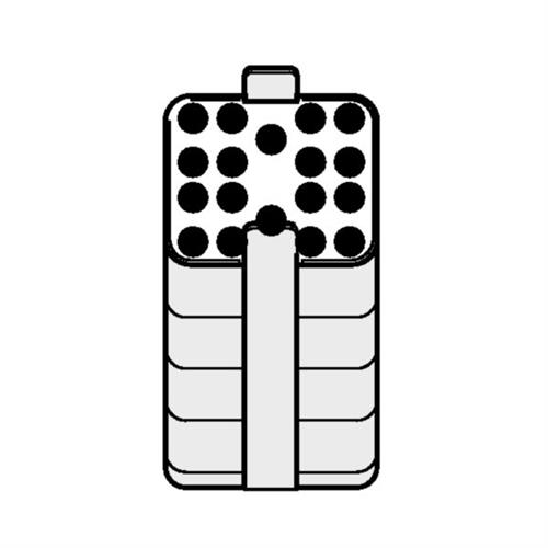 022638707 | Adapter, for 20 round-bottom tubes 1.2 – 5 mL, for 500 mL rectangular bucket in Rotor A-4-81 and Rotor S-4x500, 2 pcs.