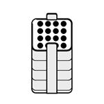 022638718 | Adapter, for 18 round-bottom tubes 2.6 – 7 mL, for 500 mL rectangular bucket in Rotor A-4-81 and Rotor S-4x500, 2 pcs.