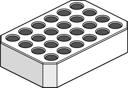 022638955 | Adapter, for 1 PCR plate (384 wells), for 384-well PCR plates, used in A-4-81-MTP/Flex, A-4-62-MTP, A-2-DWP-AT and A-2-DWP, 2 pcs.