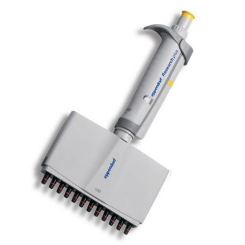 3125000036 | Eppendorf Research® plus, 8-channel, variable, incl. epT.I.P.S.® Box 2.0, 10 – 100 µL, yellow. Replaces order no. 3122000035.