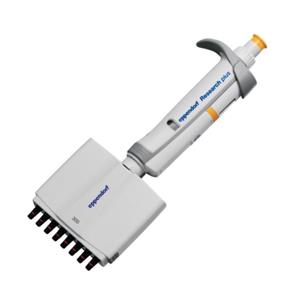 3125000044 | Eppendorf Research® plus, 12-channel, variable, incl. epT.I.P.S.® Box 2.0, 10 – 100 µL, yellow. Replaces order no. 3122000043.