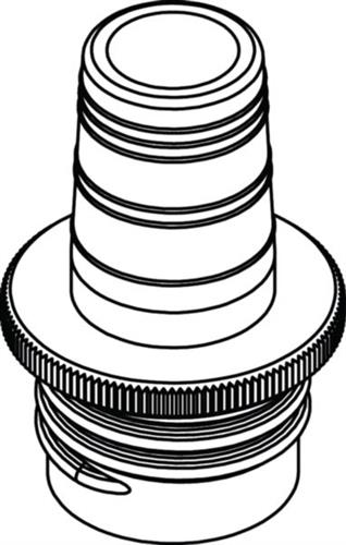 4960800082 | Bottle thread adapter, PP, from GL 32 to NS 19/26