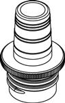 4960800082 | Bottle thread adapter, PP, from GL 32 to NS 19/26