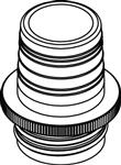 4960800090 | Bottle thread adapter, PP, from GL 32 to NS 24/29
