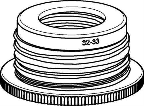 4960800104 | Bottle thread adapter, PP, from GL 32 to NS 29/32