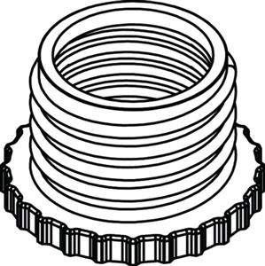 4960800120 | Bottle thread adapter, PP, from GL 45 to GL 32