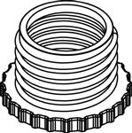 4960800120 | Bottle thread adapter, PP, from GL 45 to GL 32