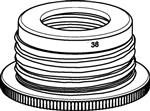 4960800147 | Bottle thread adapter, PP, from GL 45 to S 40