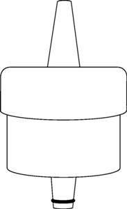 4960839000 | Bottle thread adapter, ETFE, from GL 45 to GL 38