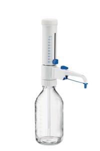 4967000049 | Varispenser® 2x, 1-channel, bottle top dispenser with recirculation valve and telescopic intake tube (length 170 – 330 mm), 2.5 – 25 mL, incl. adapters GL 32, GL 38, S 40