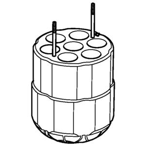 5910701004 | Adapter, for 4 tubes 50 mL conical, for Rotor S-4x400, 2 pcs.