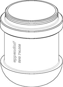 5910712006 | Adapter, for 3 tubes 50 mL skirted, Centriprep and Oak Ridge 30 mL, for Rotor S-4x400, 2 pcs.