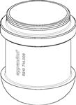 5910712006 | Adapter, for 3 tubes 50 mL skirted, Centriprep and Oak Ridge 30 mL, for Rotor S-4x400, 2 pcs.