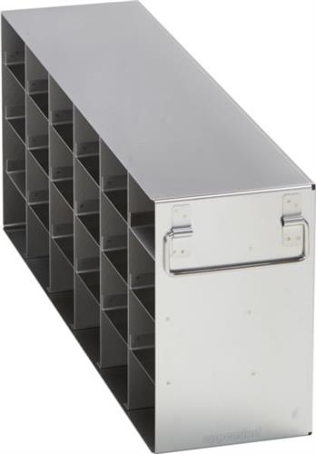 6001012910 | Freezer Rack: CryoCube® F740 series (3-compartment, Standard), Innova® U360, U535, 2.5 in/64 mm, drawer, stainless steel