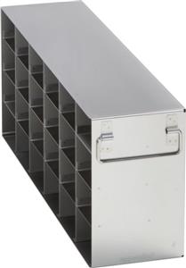 6001012910 | Freezer Rack: CryoCube® F740 series (3-compartment, Standard), Innova® U360, U535, 2.5 in/64 mm, drawer, stainless steel