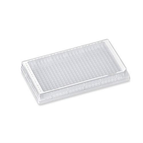 951040383 | Microplate 384/F, wells clear, RecoverMax® well design, sterile, white, 80 plates (5 bags × 16 plates)